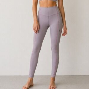 Free People Movement Pinky Promise‎ Leggings Lavender Stitch Detail Size Small
